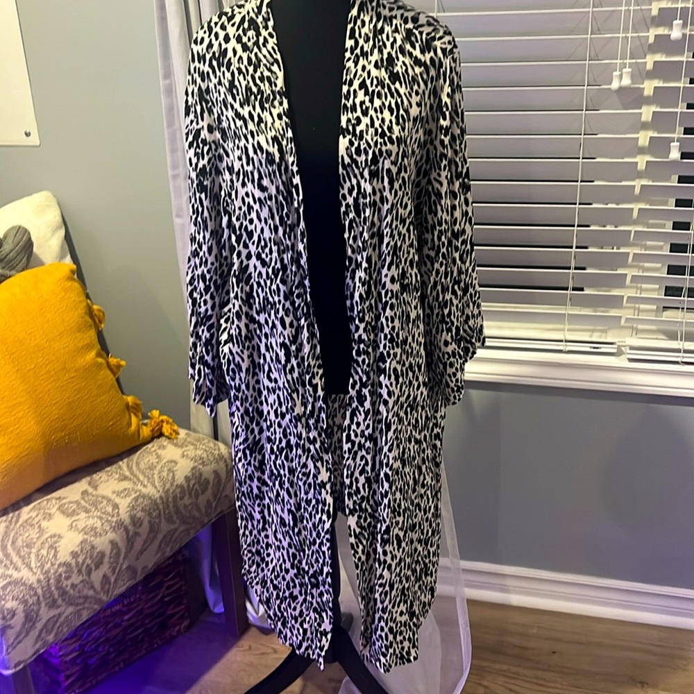 Leopard Dress over Coat